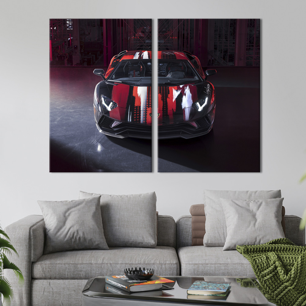 Картина Яскрава Lamborghini Aventador S - Yamamoto 71x51 см (1268-2)
