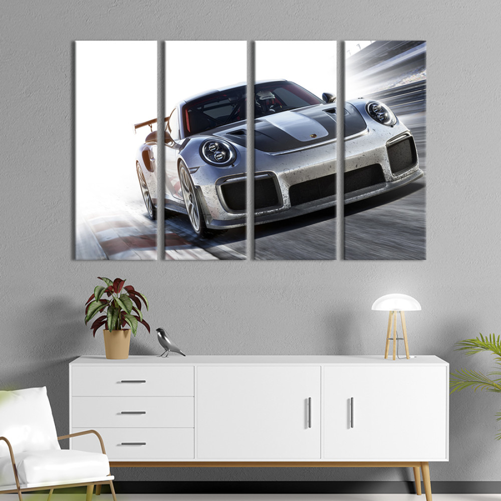 Картина Крутий спортивний Porsche 911 GT2 RS 89x53 см (1285-41)