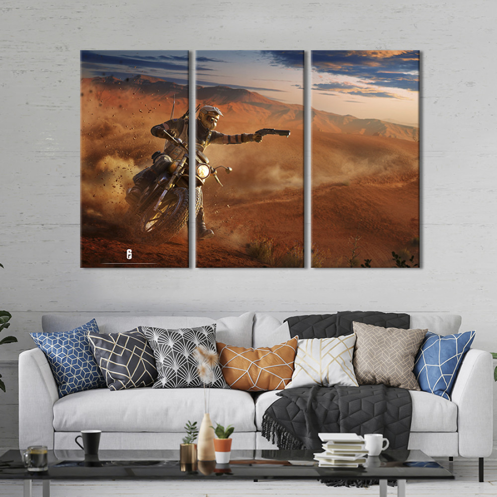 Картина Гонка в пустелі / Tom Clancy's Rainbow Six 128x81 см (1530-31)