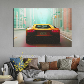Картина Lamborghini в місті 122x81 см (1342-1)