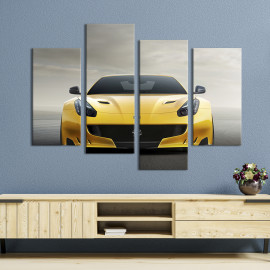 Картина Розкішна Ferrari в жовтому кольорі 89x56 см (1317-42)