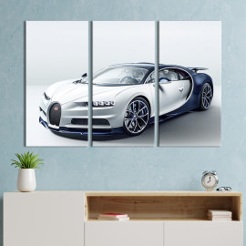 Картина Сучасний автомобіль Bugatti Chiron 78x48 см (119-31)