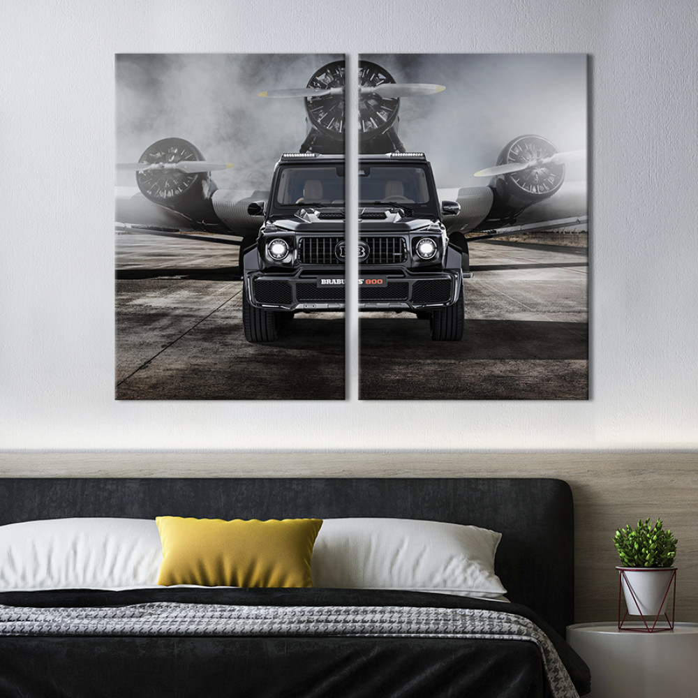 Картина Потужний Mercedes AMG G63 Brabus 71x51 см (1247-2)