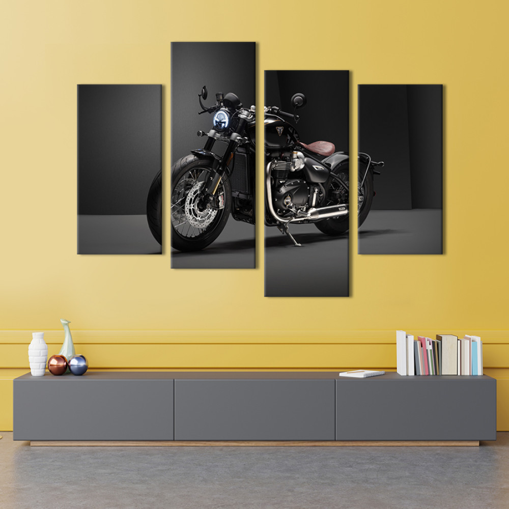 Картина Розкішний байк Triumph Bobber Bonneville 89x56 см (1406-42)
