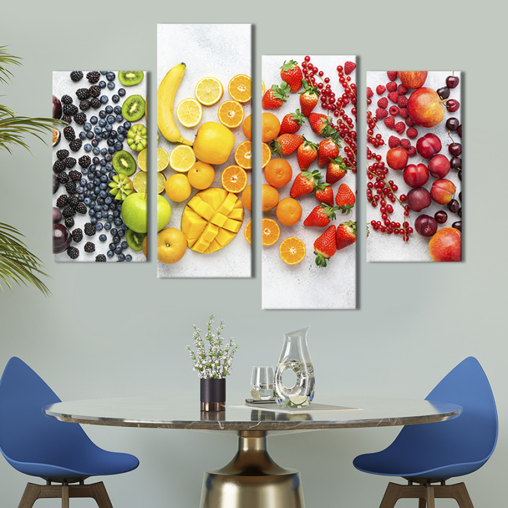 Картина Смачні фрукти та ягоди 89x56 см (309-42)