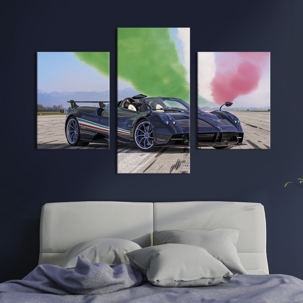 Картина Ексклюзивний автомобіль Pagani Huayra Tricolore 66x40 см (1272-32)
