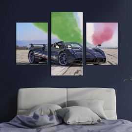 Картина Ексклюзивний автомобіль Pagani Huayra Tricolore 66x40 см (1272-32)