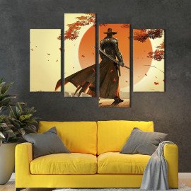 Картина Крутий самурай з катаною 89x56 см (684-42)