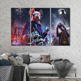Картина Постер гри Watch Dogs: Legion 78x48 см (1527-31)