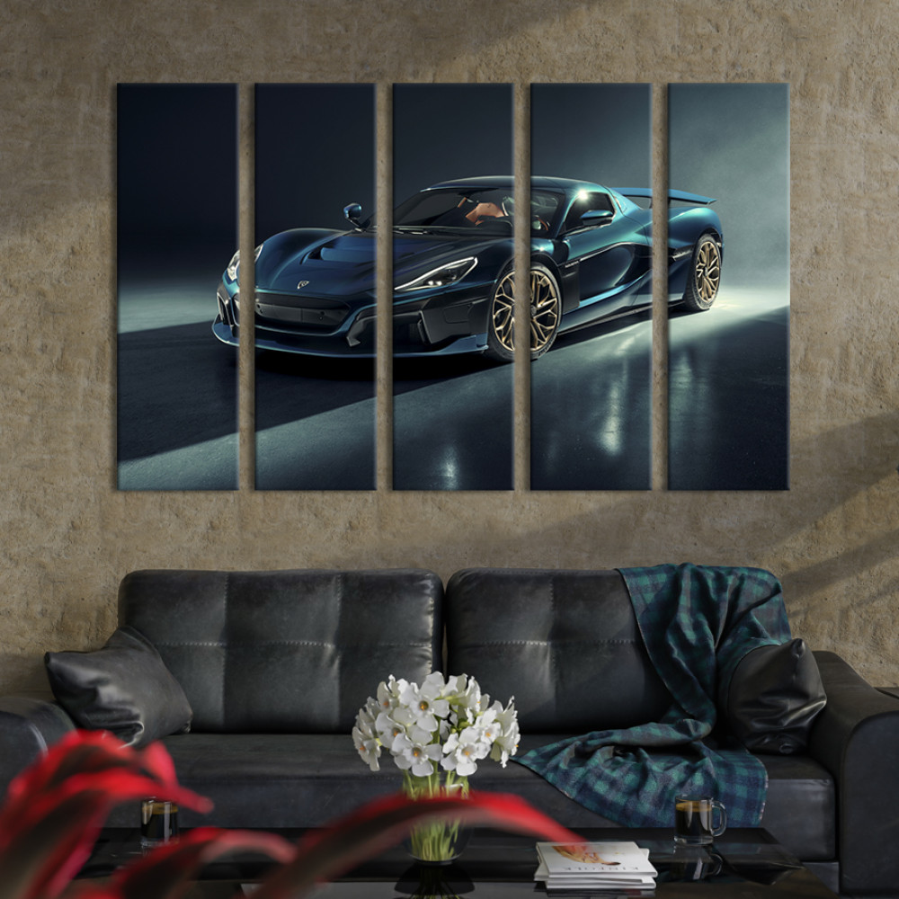 Картина Розкішне авто Rimac Nevera 87x50 см (1390-51)