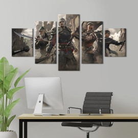 Картина Гра Маршуючий вогонь / For Honor 112x54 см (1477-52)