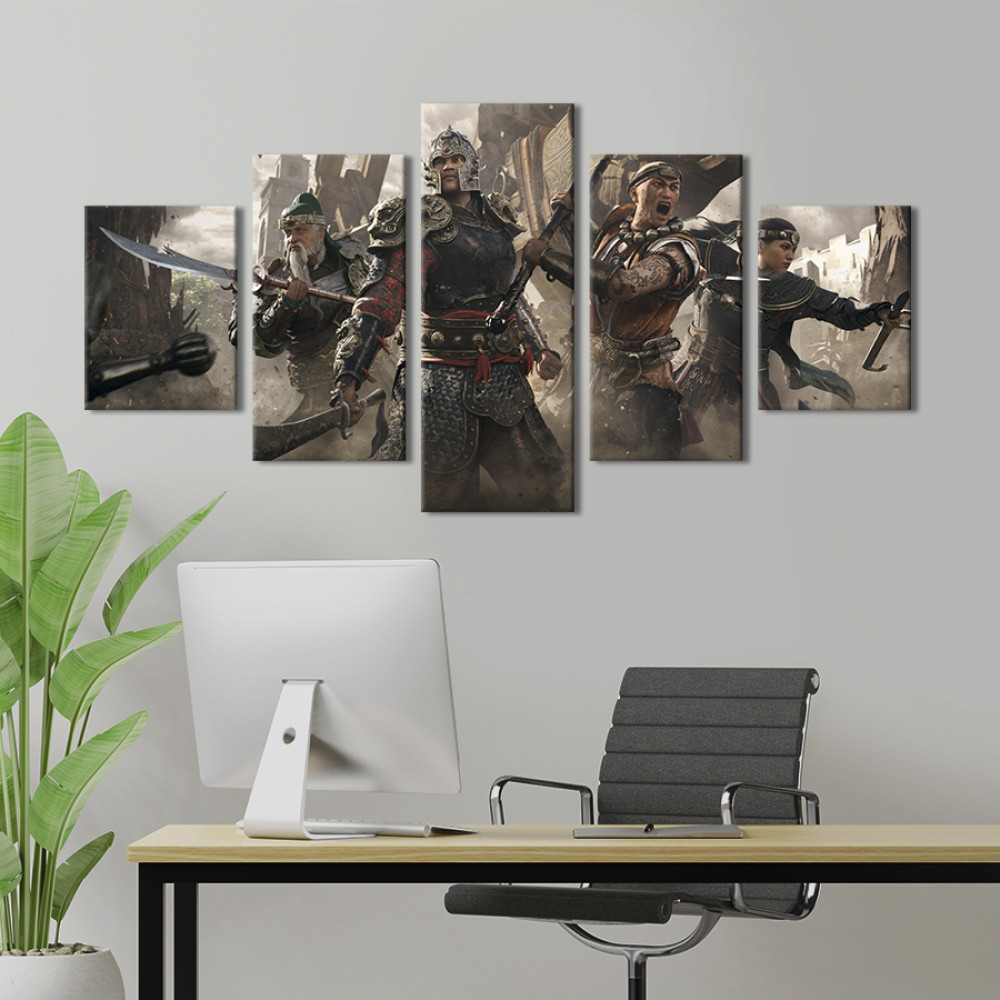 Картина Гра Маршуючий вогонь / For Honor 187x94 см (1477-52)