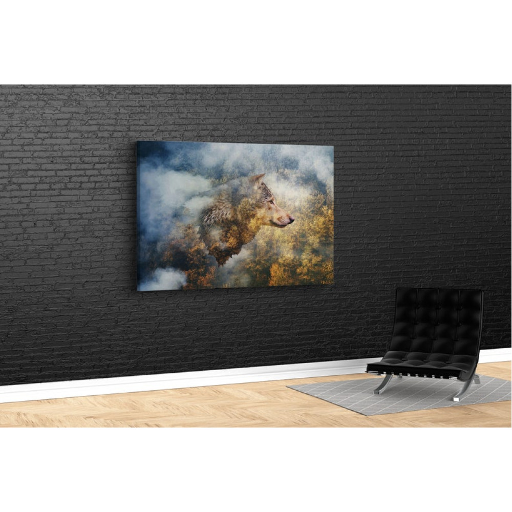 Картина Вовк 51x34 см (535)