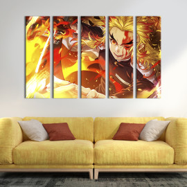 Картина Kyojuro Rengoku, Demon Slayer 87x50 см (723-51)