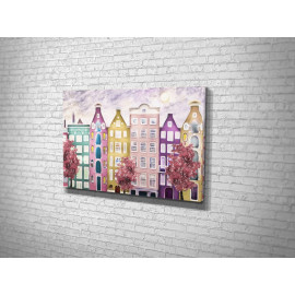 Картина дитячу Кольорові будинки 51x34 см (668