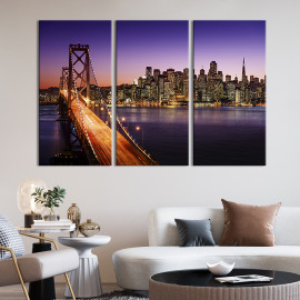Картина Вид з мосту на Сан-Франциско 78x48 см (334-31)