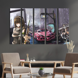 Картина Захоплююча гра Girls Frontline 87x50 см (1481-51)