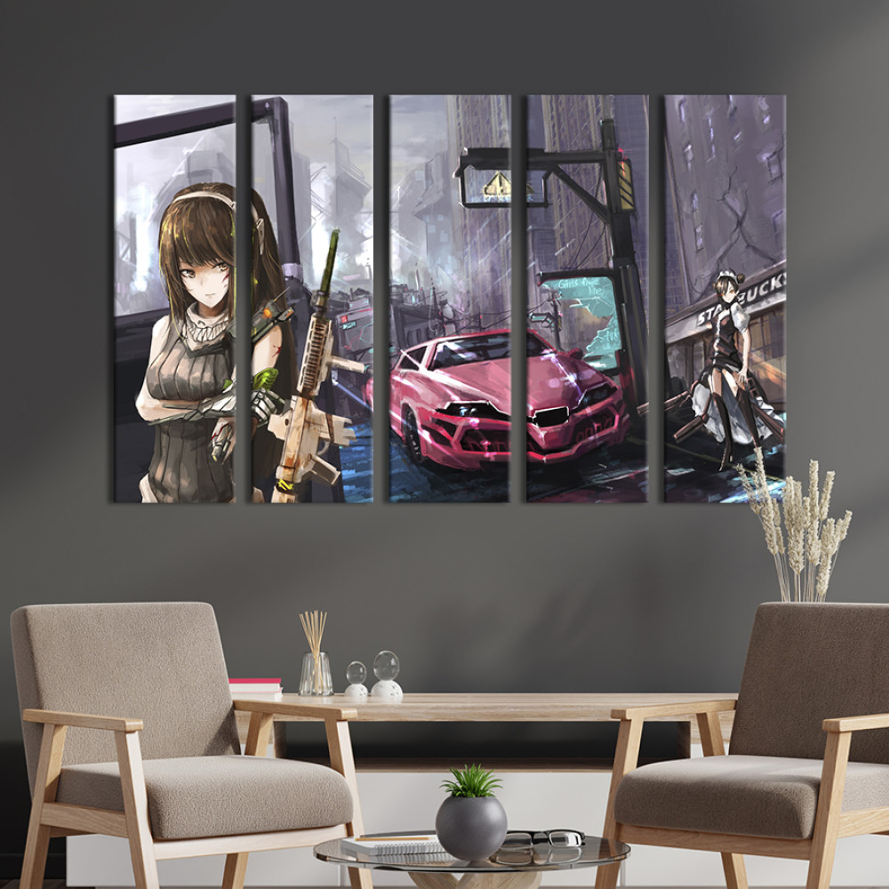 Картина Захоплююча гра Girls Frontline 155x95 см (1481-51)