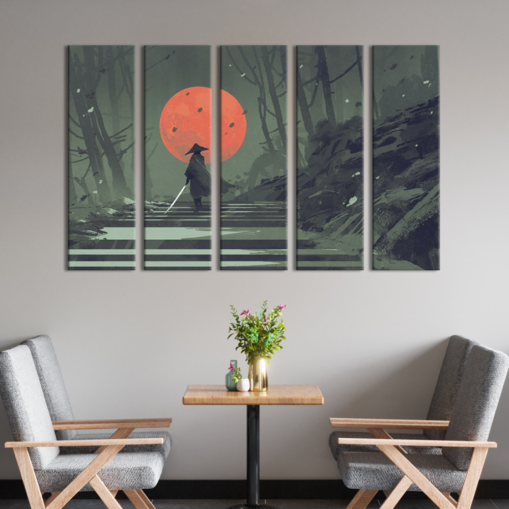 Картина Самурай на шляху до сонця 87x50 см (513-51)