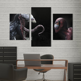 Картина на полотні Venom and Spider-man 66x40 см (761-32)
