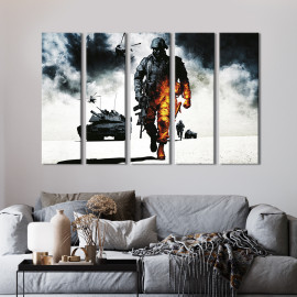 Картина Герой гри Battlefield: Bad Company 87x50 см (1461-51)