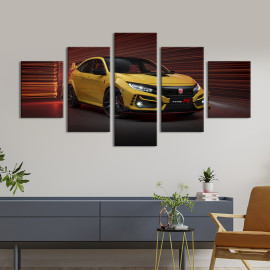 Картина Honda Civic Type R нового покоління 112x54 см (1329-52)