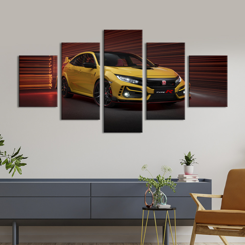 Картина Honda Civic Type R нового покоління 112x54 см (1329-52)