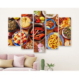 Картина Багата середземноморська кухня 112x68 см (M5_M_117)