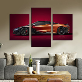 Картина Авто McLaren 765LT в спецверсії Strata 66x40 см (1377-32)