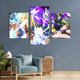 Картина Битва у грі Dragon Ball FighterZ 66x40 см (1418-32)