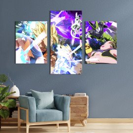 Картина Битва у грі Dragon Ball FighterZ 66x40 см (1418-32)
