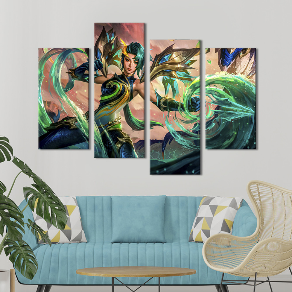 Картина Kaisa , League of Legends 129x90 см (1495-42)