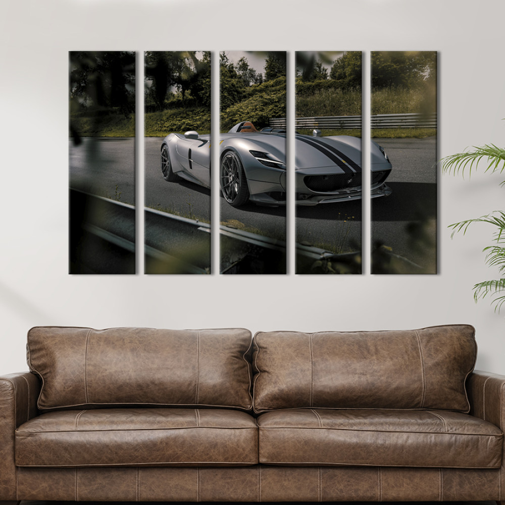 Картина Швидкий суперкар Ferrari Monza SP 87x50 см (1266-51)