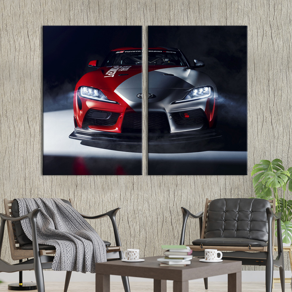 Картина Гоночна Toyota Supra 71x51 см (1405-2)