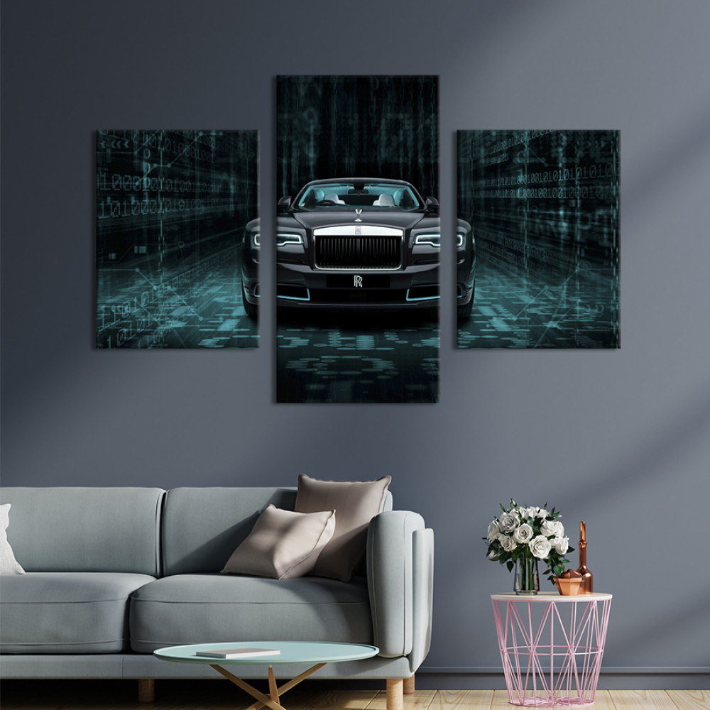 Картина Статусний автомобіль Rolls-Royce Wraith 141x90 см (1395-32)