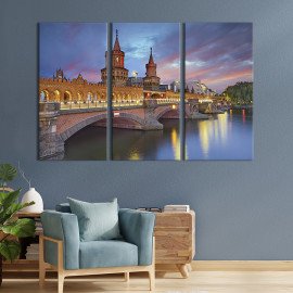 Картина Гарний німецький міст Обербаумбрюкк 78x48 см (344-31)