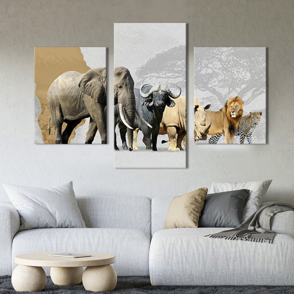 Картина Тварини африканської савани 66x40 см (158-32)