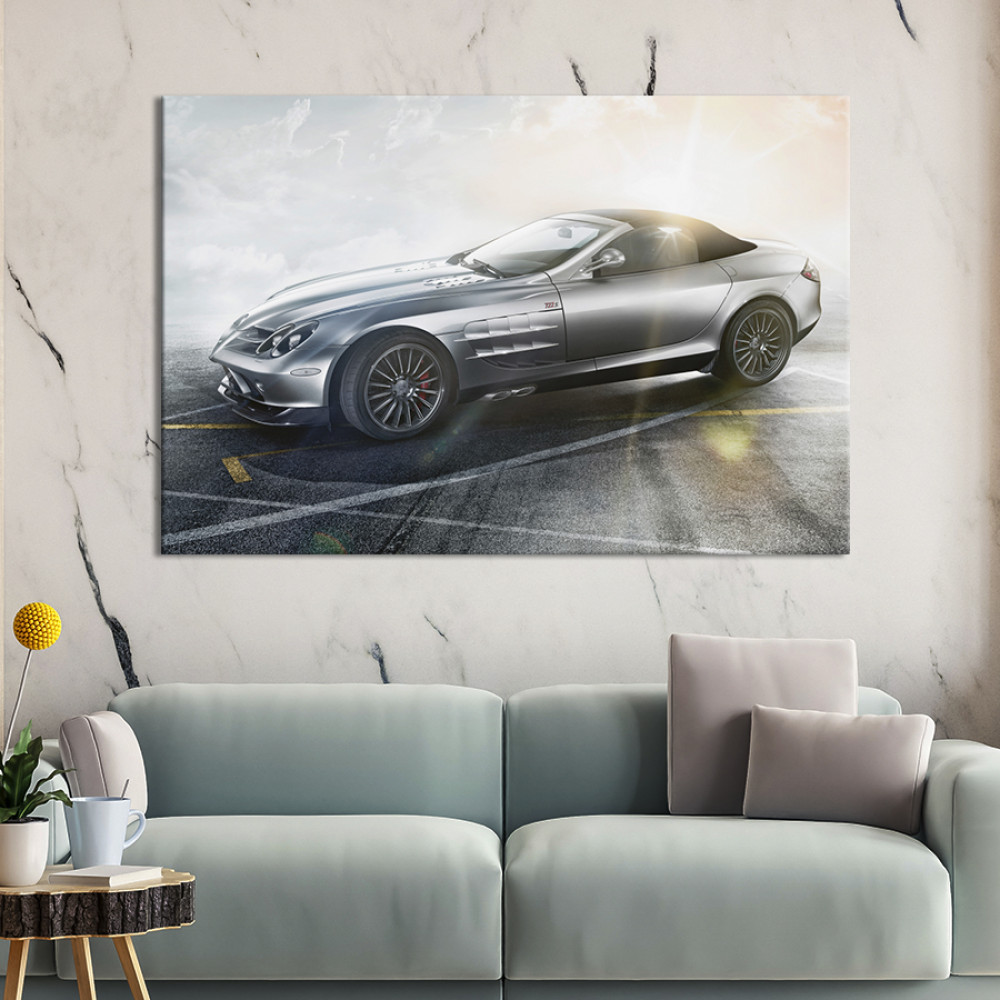 Картина Стильний Mercedes-Benz SLR McLaren 51x34 см (1367-1)