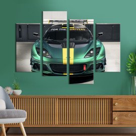 Картина Яскравий автомобіль Lotus Evora 89x56 см (1347-42)