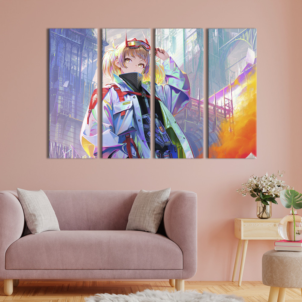 Картина Сучасна аніме дівчина 209x133 см (677-41)