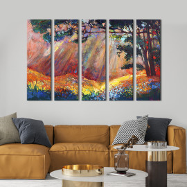 Картина Строката лісова галявина 87x50 см (633-51)