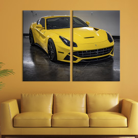 Картина Жовтий Ferrari 71x51 см (122-2)