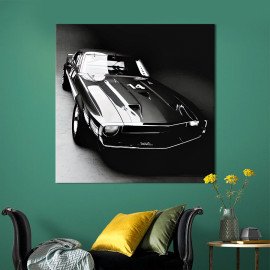 Картина в офіс Вишуканий автомобіль Ford Mustang 50х50 см (1art_86)