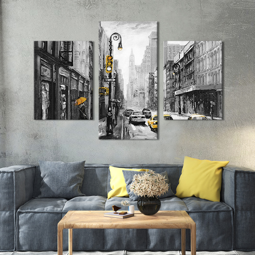 Картина на полотні Мальовнича вулиця Лондона 141x90 см (390-32)