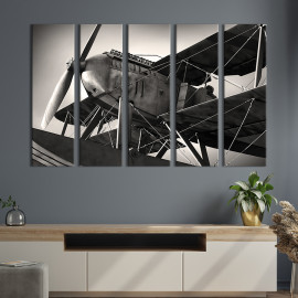 Картина Раритетний літак 87x50 см (92-51)