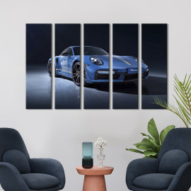 Картина Потужний спорткар Porsche 911 Turbo S 87x50 см (1387-51)