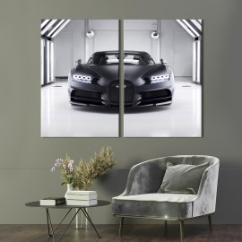 Картина Преміум-авто Bugatti Chiron 71x51 см (1296-2)