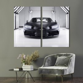 Картина Преміум-авто Bugatti Chiron 71x51 см (1296-2)