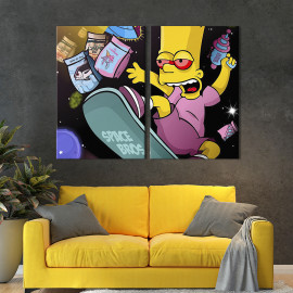 Картина Bartholomew Jo-Jo "Bart" Simpson 111x81 см (686-2)