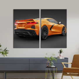 Картина Спорткар Chevrolet Corvette Stingray 71x51 см (1409-2)